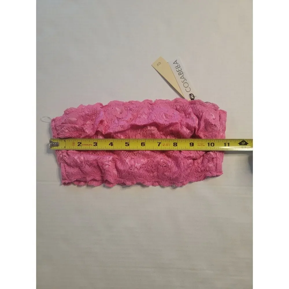 COSABELLA Never Say Never Bandeau Bra‎ Strapless Lace Bra Medium 